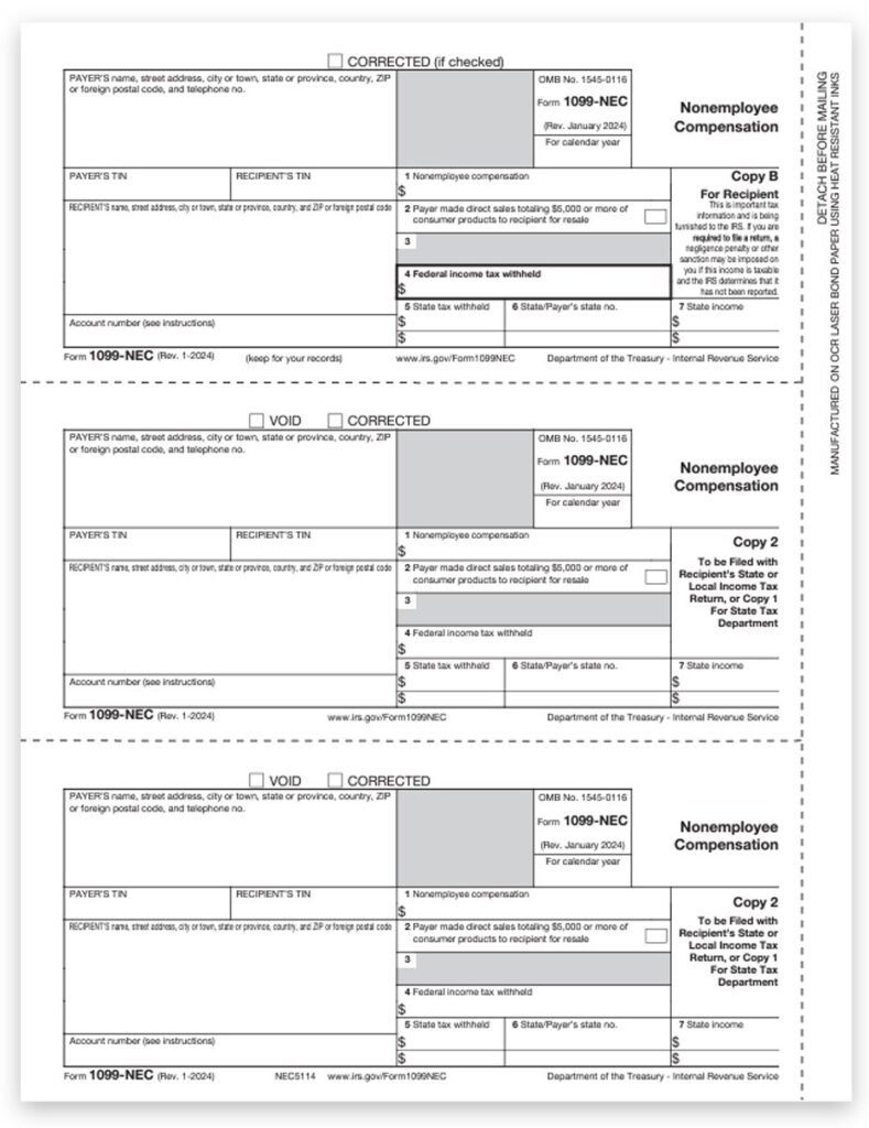 1099-NEC Form Example